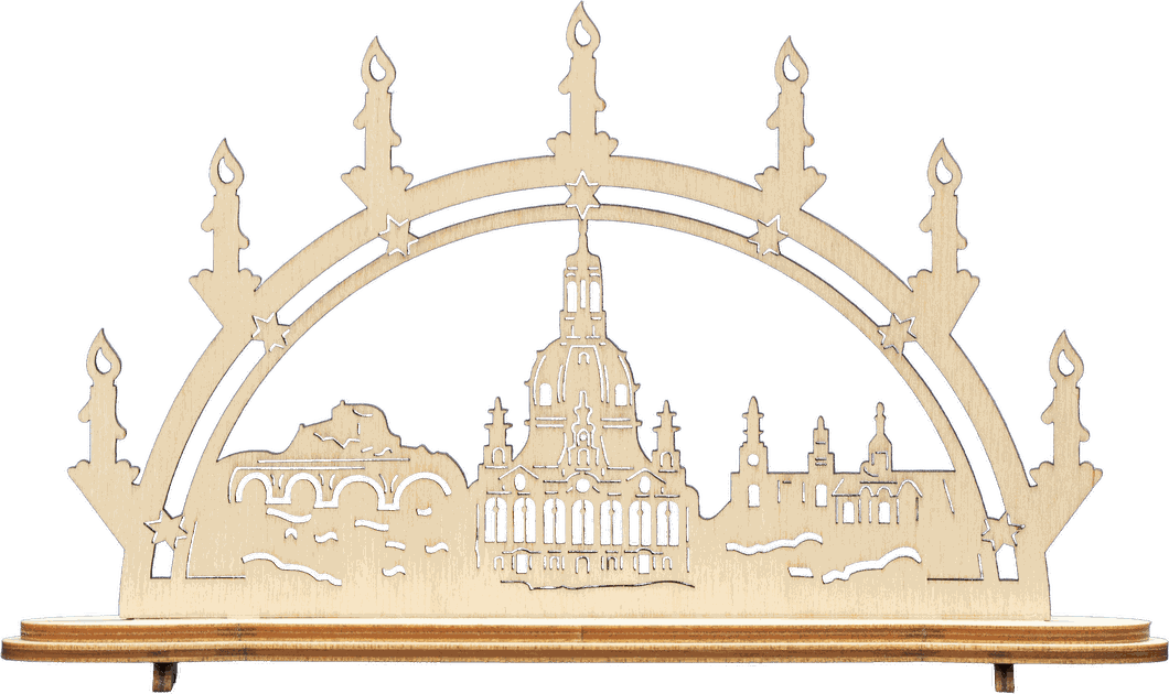Mini Schwibbogen Groß Motiv Frauenkirche